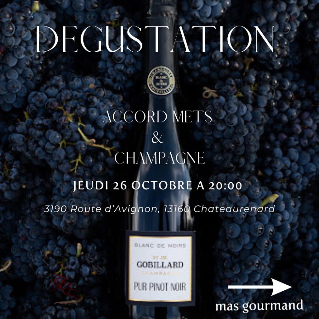 affiche soirée au mas gourmand