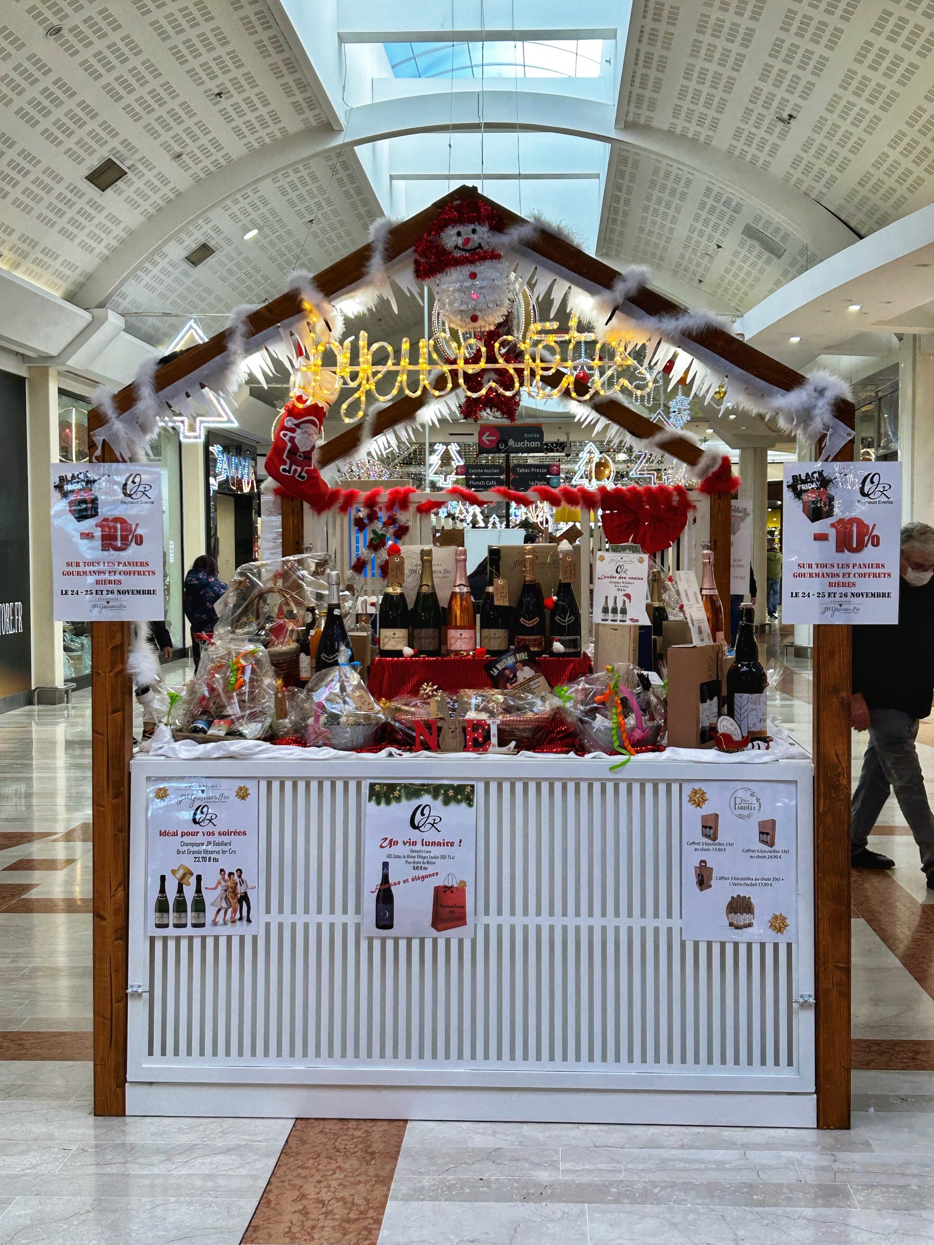 chalet de noël auchan le Pontet