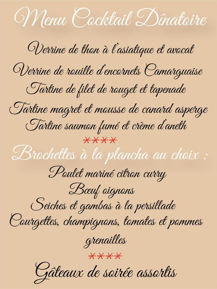 MENU DU 16 MARS 2024