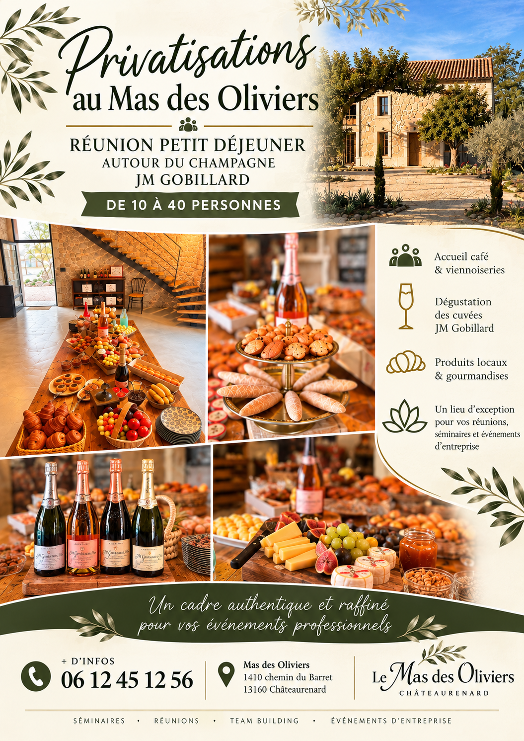 Newsletter Petit déjeuner Mas des Oliviers